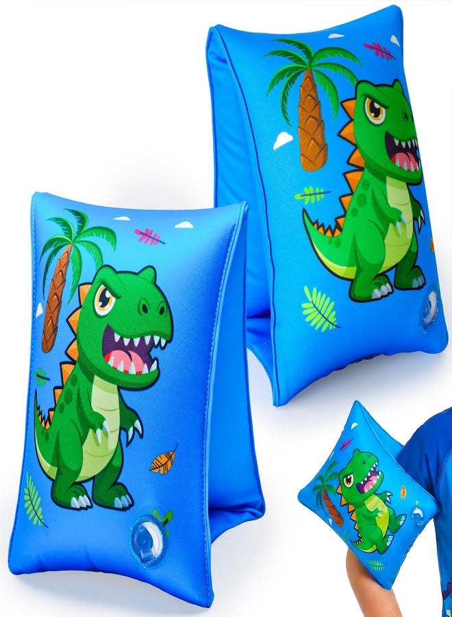 Parentswell 2 Pack Arm Floaties for Kids, Soft Fabric-Covered Water Wings, Inflatable Pool Floats Arm Bands Swim Floaties for Toddlers, Blow up Swimming Rings for Boys Girls 6-12 Years - Image 1