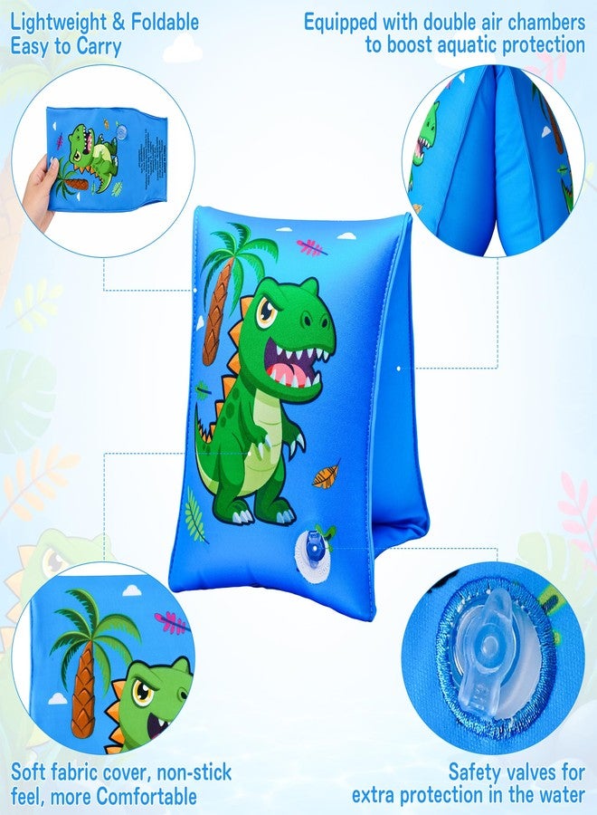Parentswell 2 Pack Arm Floaties for Kids, Soft Fabric-Covered Water Wings, Inflatable Pool Floats Arm Bands Swim Floaties for Toddlers, Blow up Swimming Rings for Boys Girls 6-12 Years - Image 4