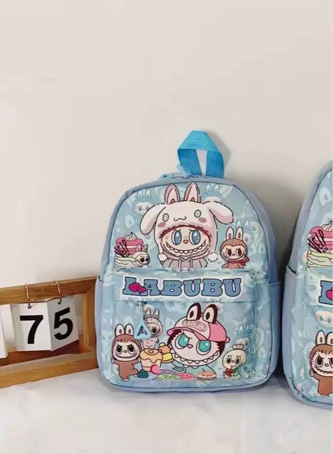 لابوبو حقيبة أطفال حقيبة ظهر للأطفال الصغار حقيبة ظهر مدرسية للأطفال حقيبة كتب خفيفة الوزن للأطفال من عمر سنتين فما فوق أزرق - Image 1