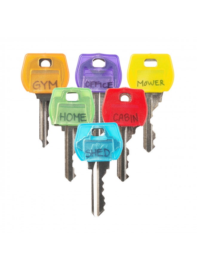 NITE IZE Nite Ize IdentiKey Covers, Color Coded ID Key Labels, Key Identifier Caps, Assorted 6 Pack  - Image 3