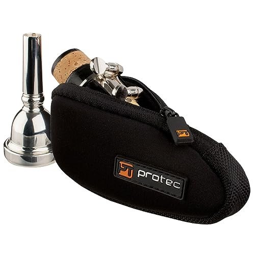 Pro-Tec Protec Neoprene Trombone/Alto Saxophone Mouthpiece Pouch, Black (N264) - Image 1