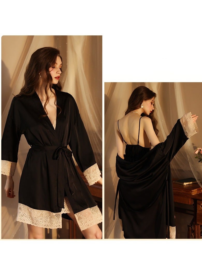 women's cardigan bathrobe
