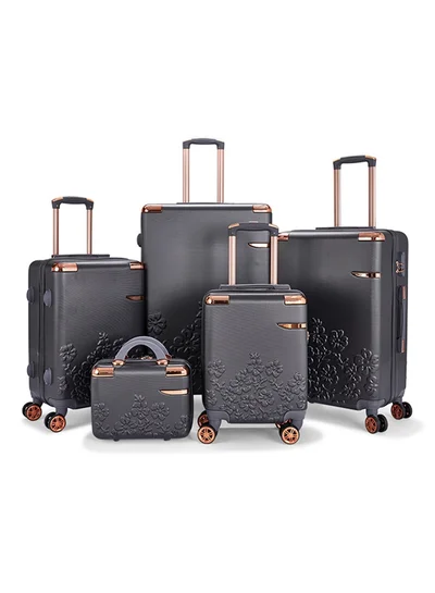 LIMRA Travel bag set consisting of 5 luggage bags grey color, size 32"/28"/24"/20"/12 inches