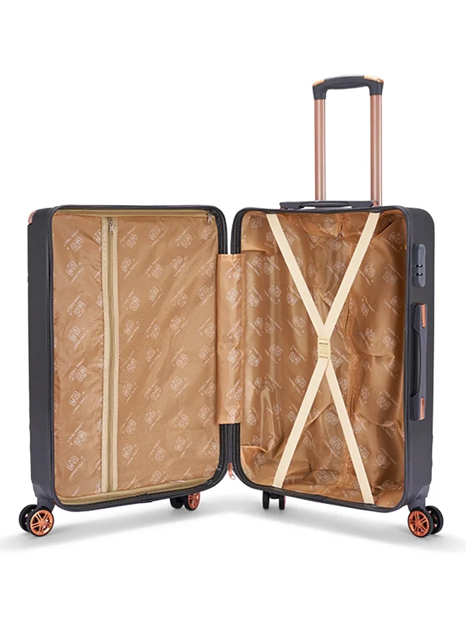 ليمرا طقم شنط سفر مكون من 5 حقائب أمتعة لون رمادي بمقاس 32"/28"/24"/20"/12 انش