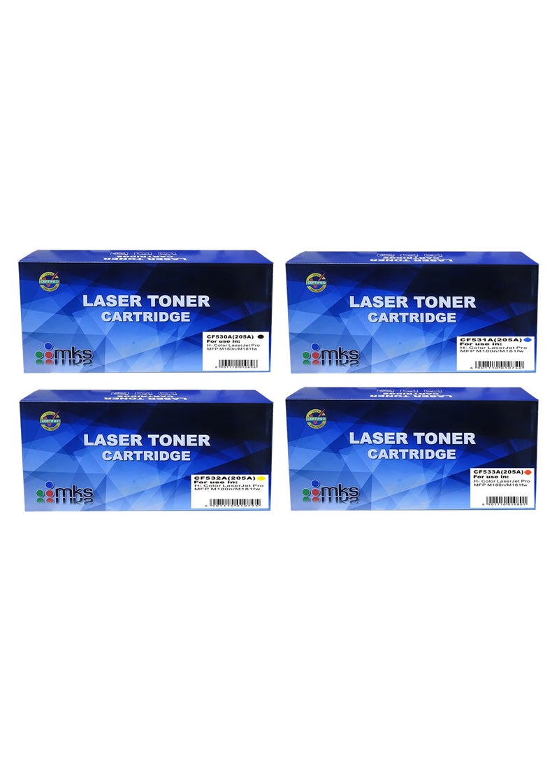 MKS Toner Cartridges Set (205A) CF530A / CF531A / CF532A / CF533A - Image 1