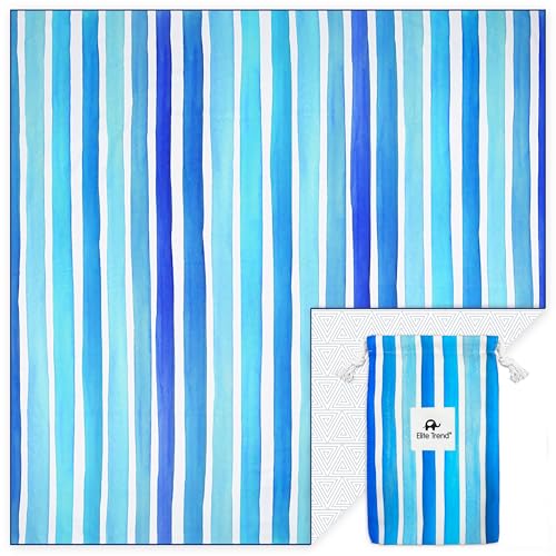 Elite Trend Quick Dry Towel Extra Extra Large 72x72 Inch - Microfiber Beach Towel - Perfect for Beach, Travel, Swimming, Pool, Yoga, Hiking, Camping - Lightweight, Fast Drying, Compact for Adults (Maldives) - Image 1