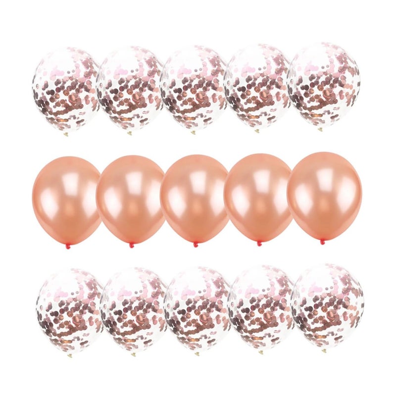 12 Inch Glitter Balloons 30 Pack With Confetti And Solid Balls For Wedding Birthday Party Decorations - Image 5