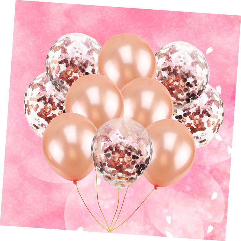 12 Inch Glitter Balloons 30 Pack With Confetti And Solid Balls For Wedding Birthday Party Decorations - Image 3