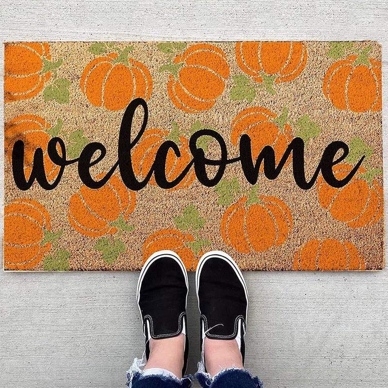 woobles Halloween Doorma,Halloween Decor Door Mat, Front Door Decorative Blanket Anti-Slip Bottom Indoor Outdoor Carpet - Image 4