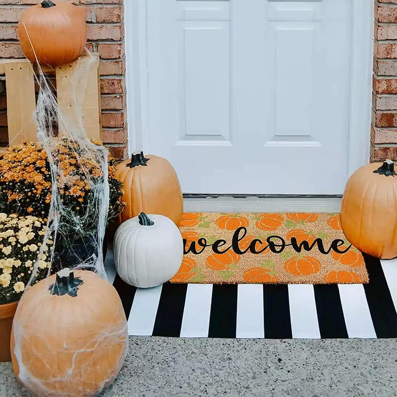 woobles Halloween Doorma,Halloween Decor Door Mat, Front Door Decorative Blanket Anti-Slip Bottom Indoor Outdoor Carpet - Image 2