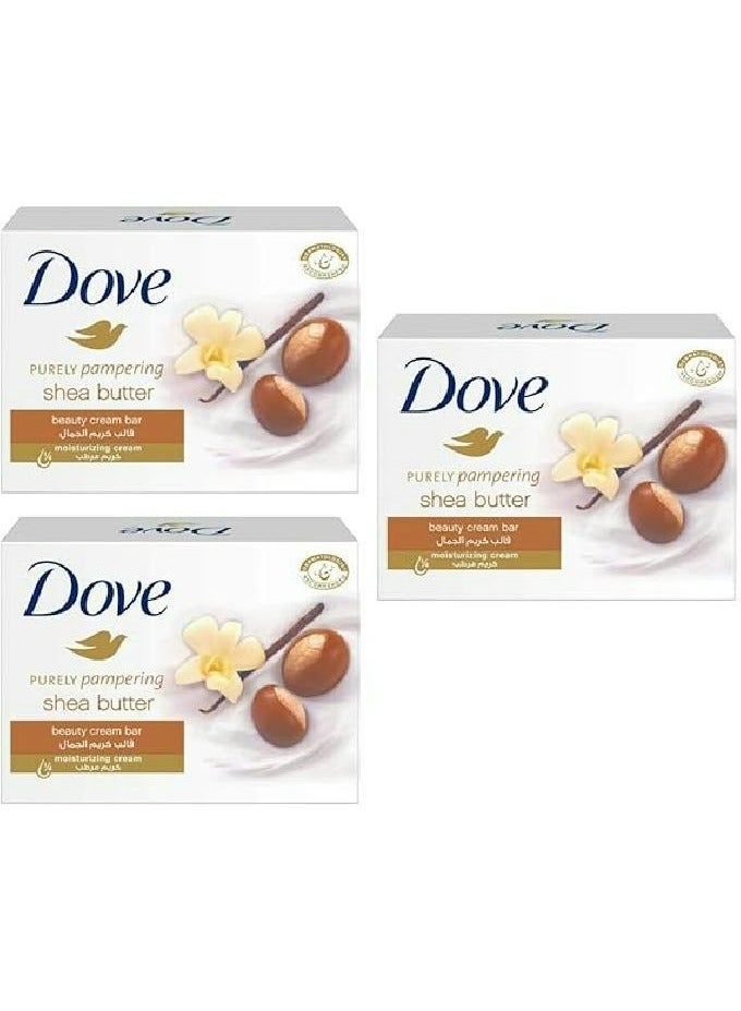 دوف 3 قطع صابون دوف زبدة الشيا وفانيليا