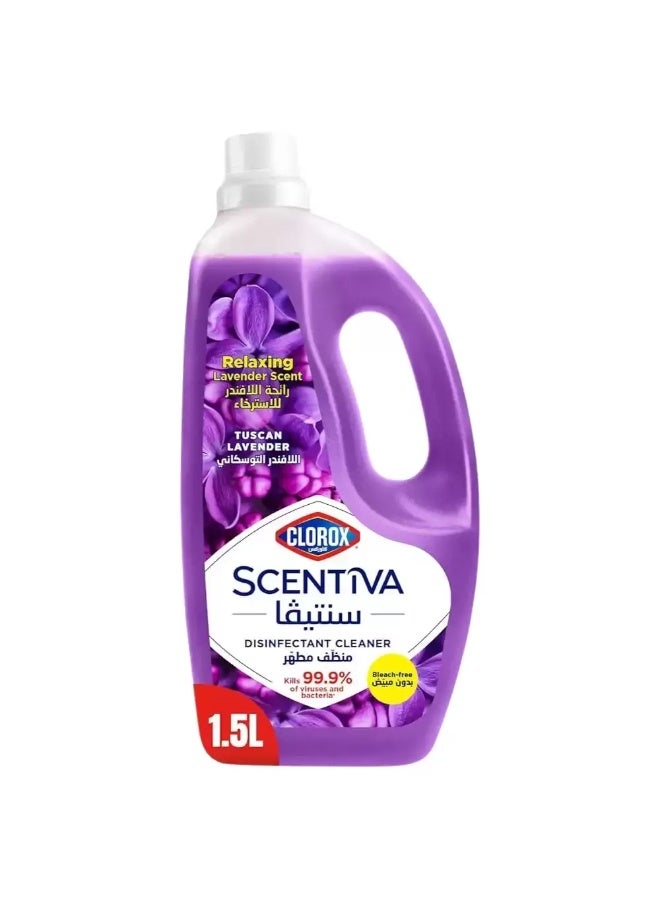 Clorox Clorox Scentiva Bleach Free Disinfectant Cleaner With Relaxing Lavender Scent Kills Bacteria- 1.5Ltr - Image 1