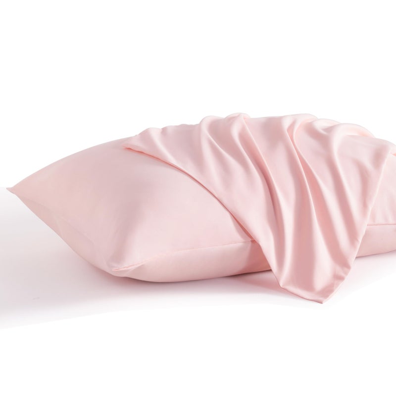 NTBAY Standard Pillow Cases Set of 2  2 Pack Brushed Microfiber 20x26 Pillow Cases  Soft  Wrinkle  Fade  Stain Resistant Blush Pink Pillow Cases with Envelope Closure  20x26 Inches  Blush Pink - Image 1