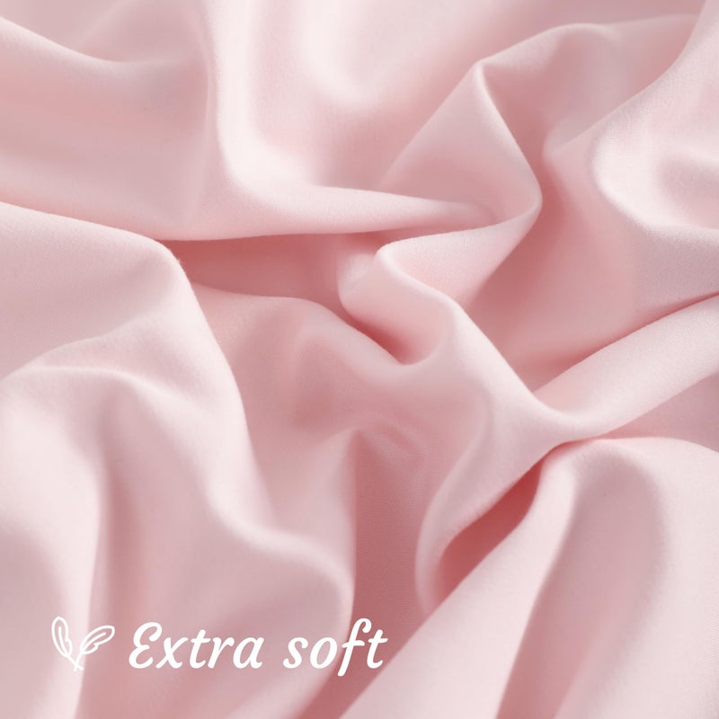 NTBAY Standard Pillow Cases Set of 2  2 Pack Brushed Microfiber 20x26 Pillow Cases  Soft  Wrinkle  Fade  Stain Resistant Blush Pink Pillow Cases with Envelope Closure  20x26 Inches  Blush Pink - Image 5