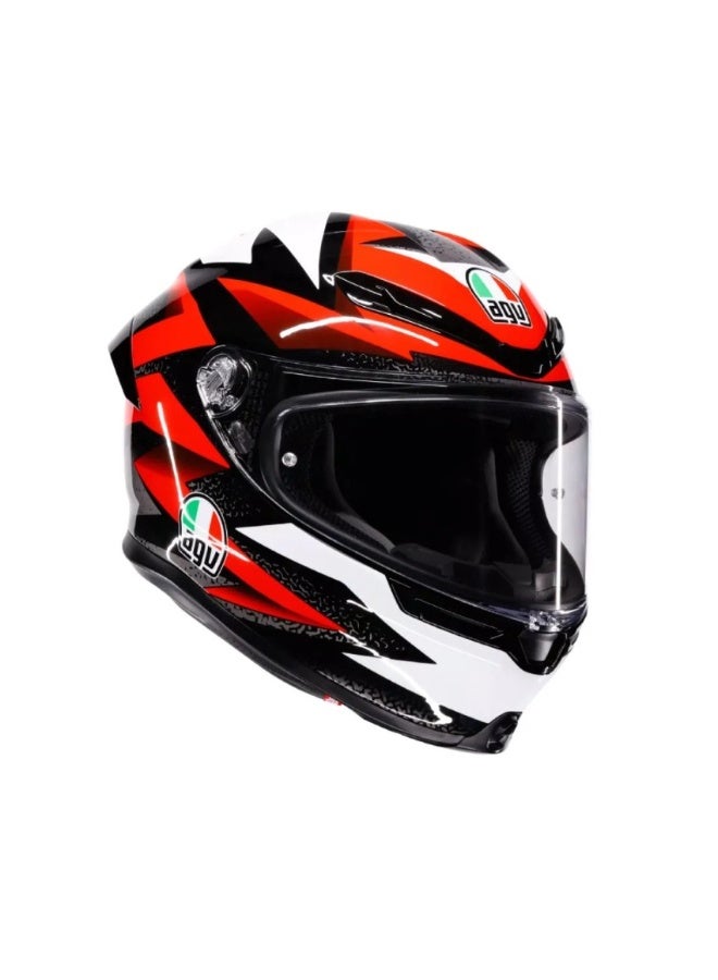 AGV K6 S E2206 MPLK BRAVEN BLACK/RED/WHITE Helmet - Image 1