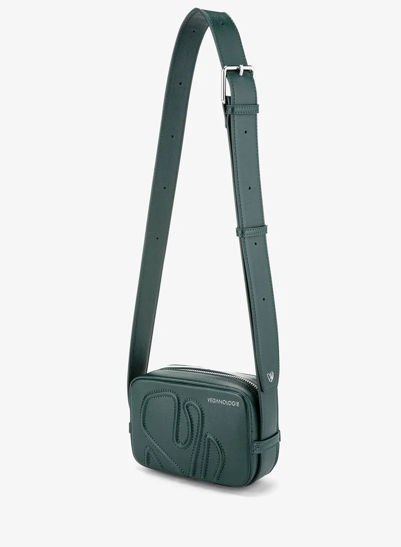 Veganologie  Mini Maze Shoulder Bag in Green for Women | Best Price UAE