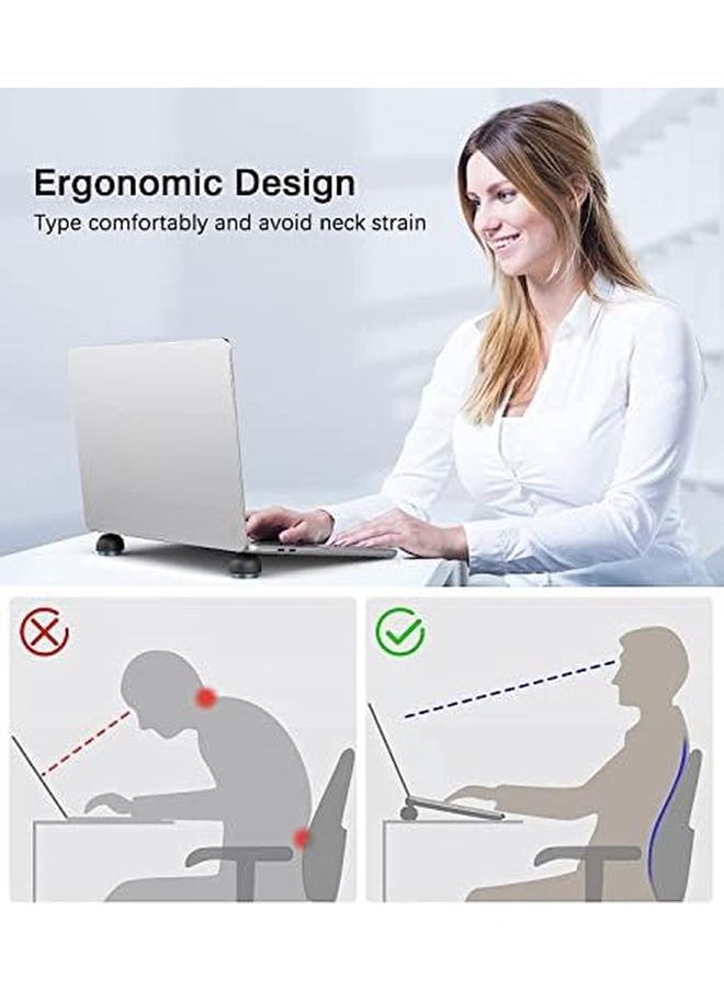 erorex - Universal Laptop Computer Keyboard Stands Ergonomic Small Invisible Laptop Feet Riser Anti Slip Keyboard Stand Tilt Pad Portable Magnetic Cooler Holder For Pc Notebook - Image 1