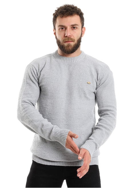 Wool Mens Pullover With Multi Design