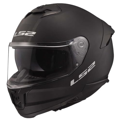 LS2 Helmets Stream II Full Face Motorcycle Helmet W/SunShield (Matte Black - X-Large) - Image 1