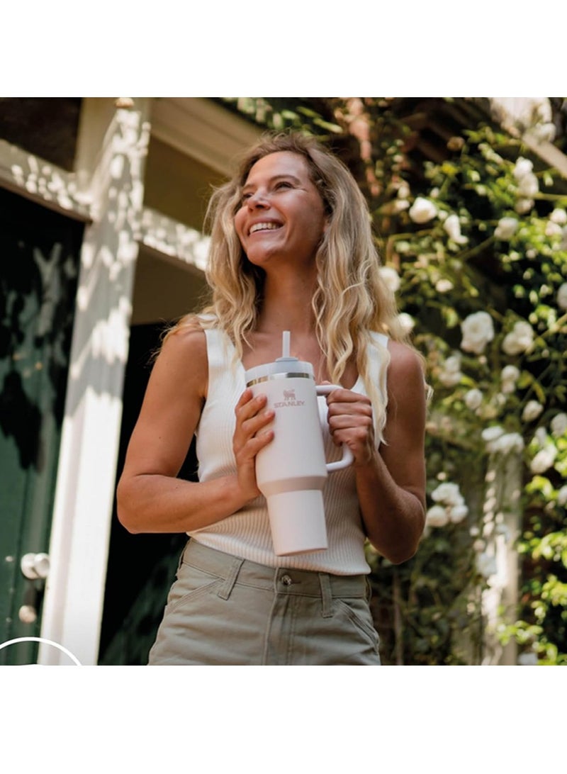 Stanley Quencher H2.0 FlowState Stainless Steel Vacuum Insulated Tumbler with Lid and Straw for Water, Iced Tea or Coffee, Smoothies and More, 40 Ounces Stainless Steel - Image 2