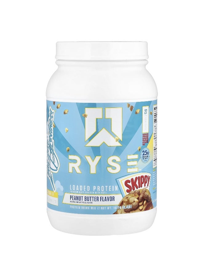 RYSE RYSE, Loaded Protein, Premium Whey Protein with MCTs, Skippy® Peanut Butter, 2.4 lb (1,077 g)  - Image 1