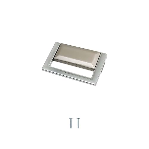 VOLO Silver Satin Cabinet Knob/Wardrobe Door Knobs/Cupboard Drawer Pull Handle/Drawer Knob for Kitchen/Bedroom/Office/Home (Kadi 35 Silver Satin, 2 Pcs) (4) - Image 1