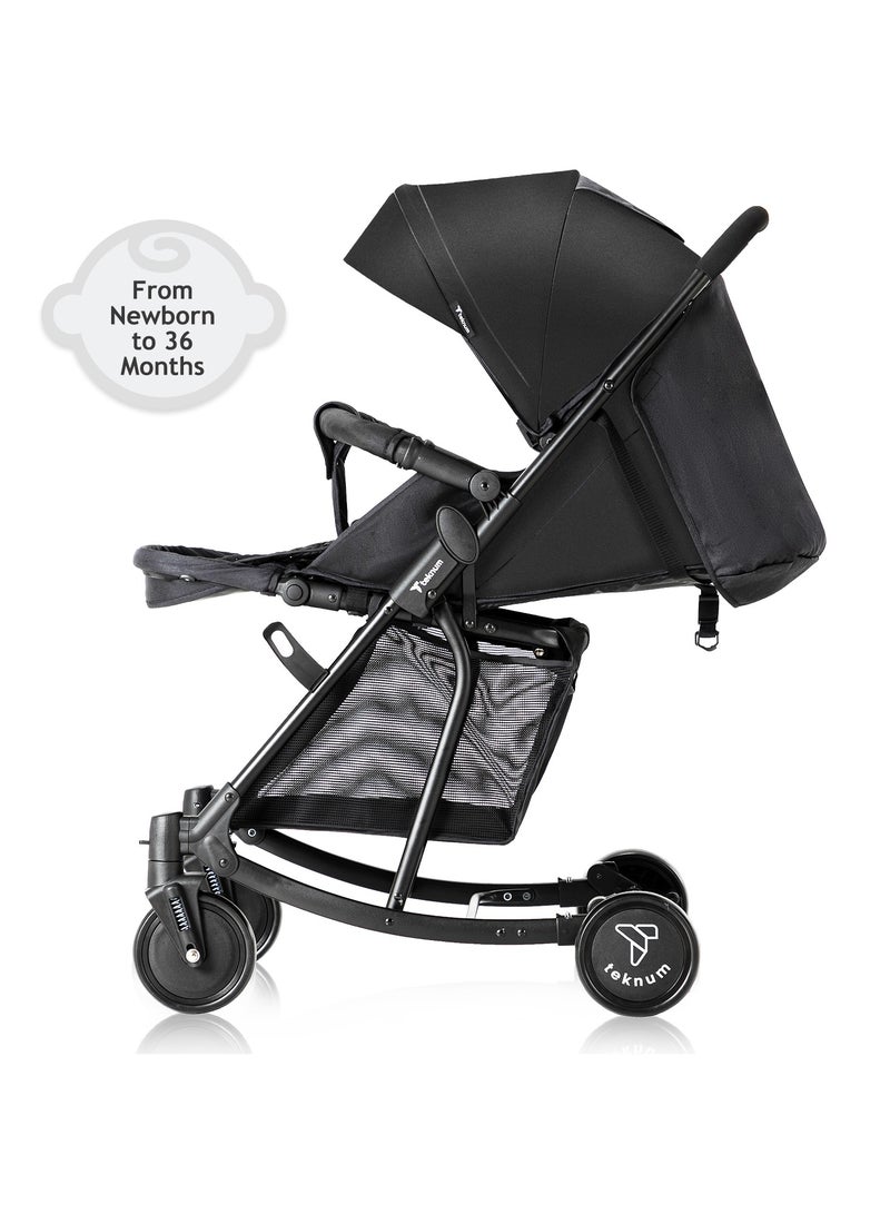 TEKNUM Teknum Stroller With Rocker with Blue Fashion Diaper tote Bag- Black  - Image 3