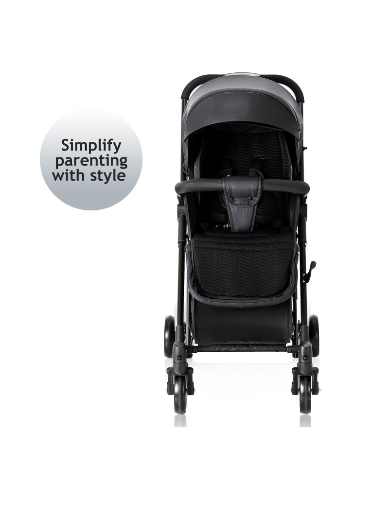 TEKNUM Teknum Stroller With Rocker with Blue Fashion Diaper tote Bag- Black  - Image 4