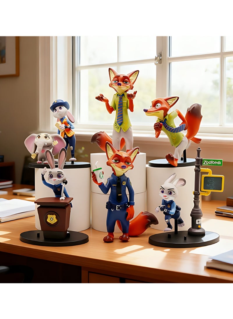 XiaoGiqi تماثيل سلسلة زوتوبيا تماثيل كرتونية أنيقة تماثيل أنمي بضائع الفيلم - Image 1