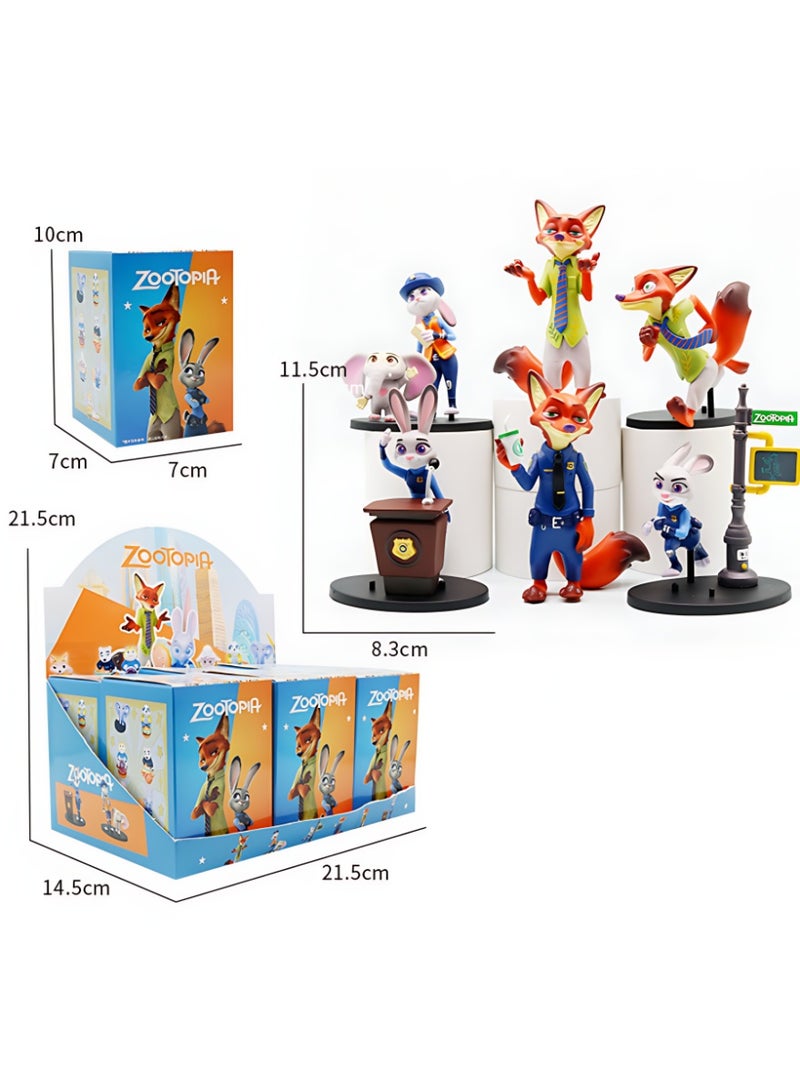 XiaoGiqi تماثيل سلسلة زوتوبيا تماثيل كرتونية أنيقة تماثيل أنمي بضائع الفيلم - Image 2