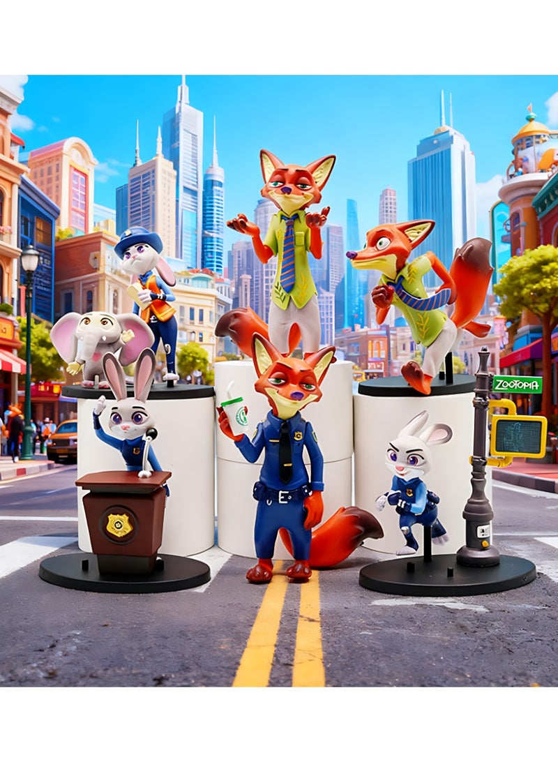 XiaoGiqi تماثيل سلسلة زوتوبيا تماثيل كرتونية أنيقة تماثيل أنمي بضائع الفيلم - Image 3