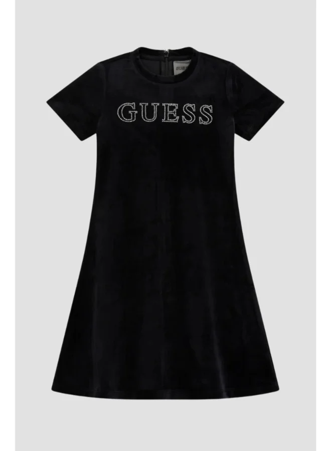 GUESS Kids Short Sleeve Midi Dress