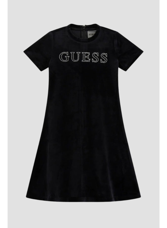 جس فستان ميدي بأكمام قصيرة للأطفال - Image 1