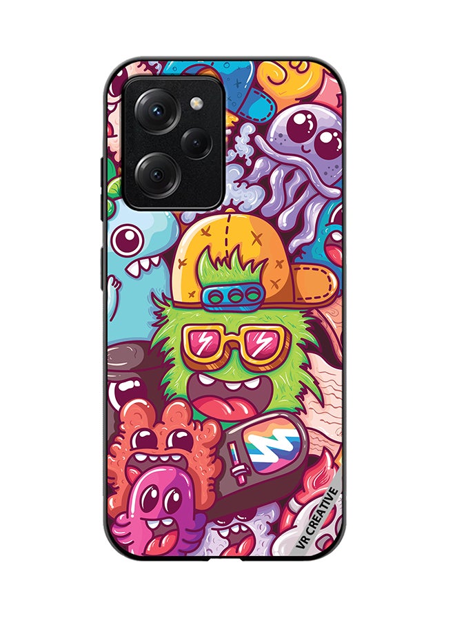 VR CREATIVE Protective Case Cover For Xioami Pcoo X5 Pro Graphitti Design Multicolour - Image 1
