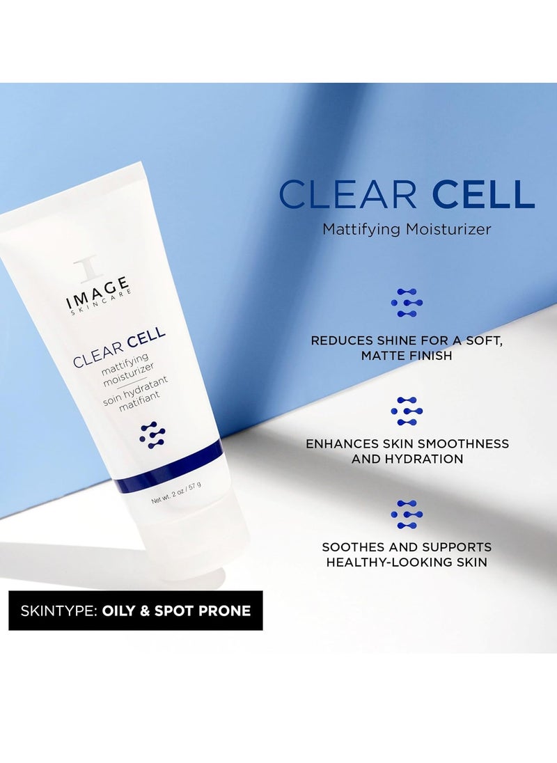 IMAGE SKINCARE IMAGE Skincare, CLEAR CELL Mattifying Moisturizer, Facial Lotion Hydrates Oily Prone Skin, Removes Excess Shine, 2 oz  - Image 3