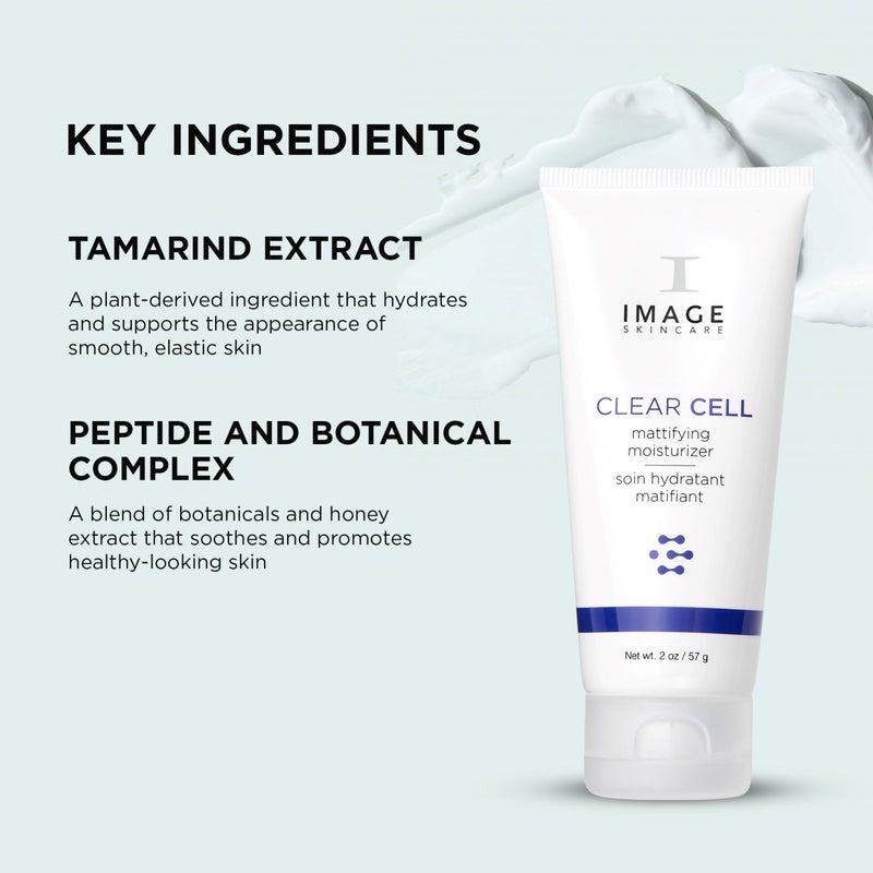 IMAGE SKINCARE IMAGE للعناية بالبشرة، مرطب ماتيفينغ CLEAR CELL، لوشن للوجه يرطب البشرة المعرضة للزيوت، يزيل اللمعان الزائد، 2 أونصة - Image 4