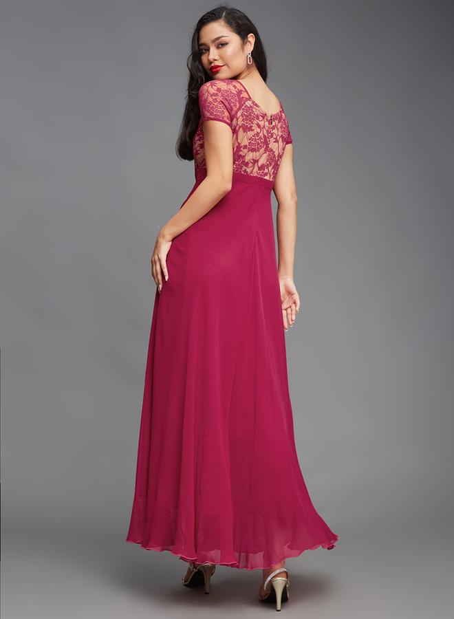 Styli Lace Bodice Maxi Dress  - Image 4