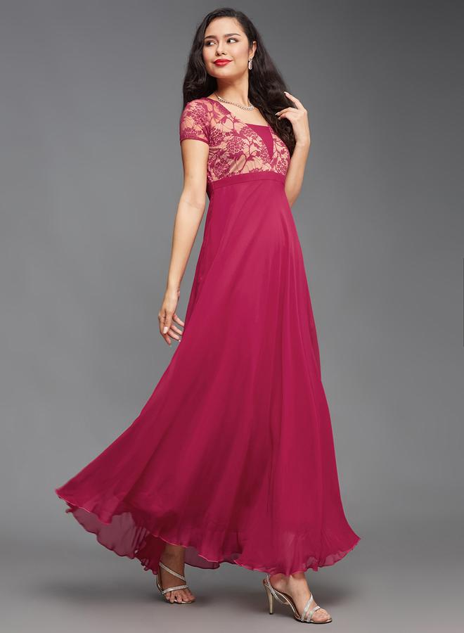 Styli Lace Bodice Maxi Dress  - Image 3