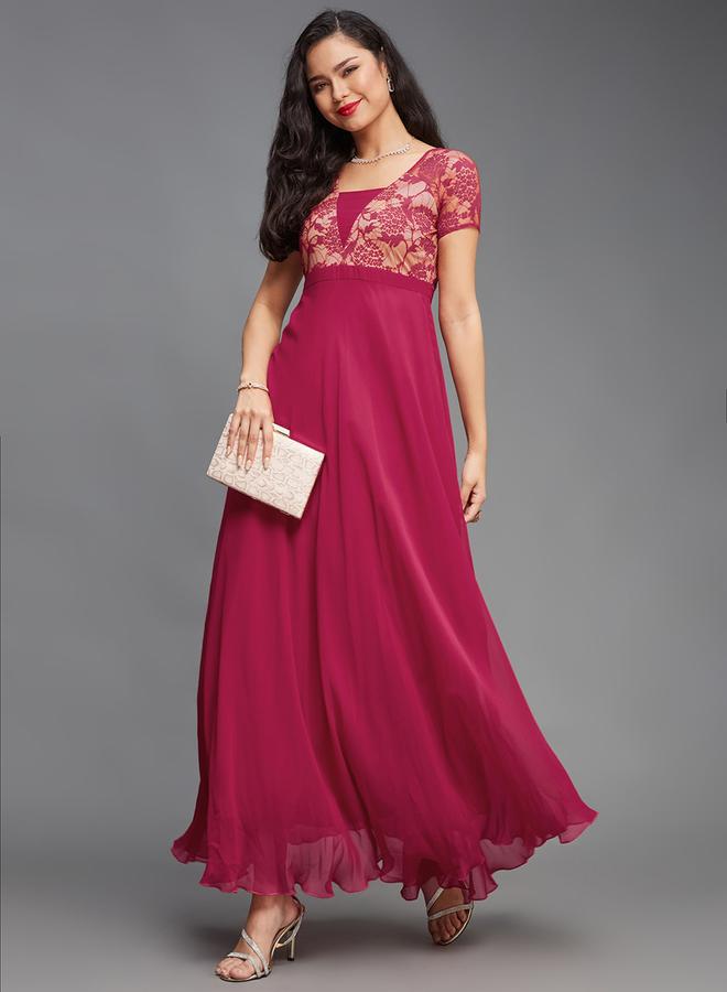 Styli Lace Bodice Maxi Dress  - Image 2