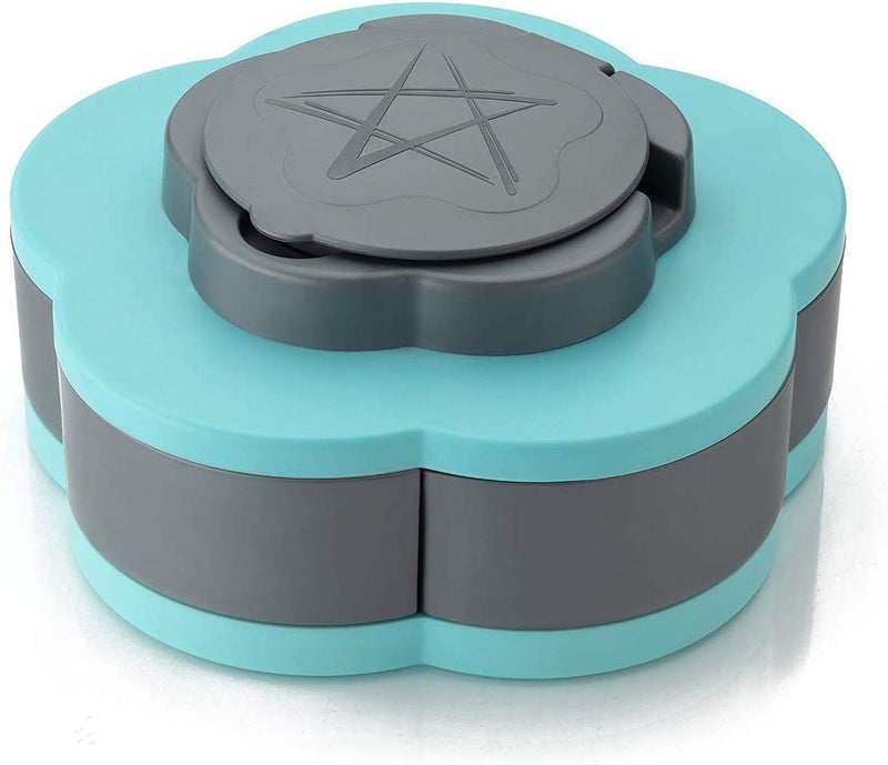 LUCC1N 5 Compartments Flower Candy Box Serving Rotating Tray Dry Fruit, Candy, Chocolate, Snacks Storage Box(Multi Color) - Image 4