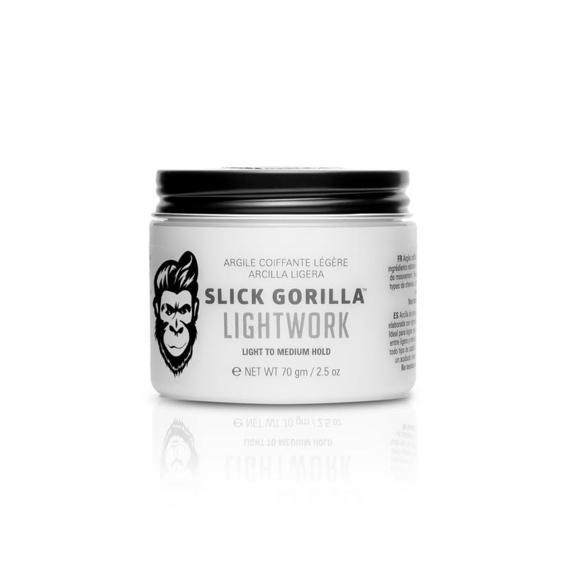 Slick Gorilla Lightwork Hair Clay  70 g Mens Texturising Hair Clay Low Shine  Medium Hold - Image 2