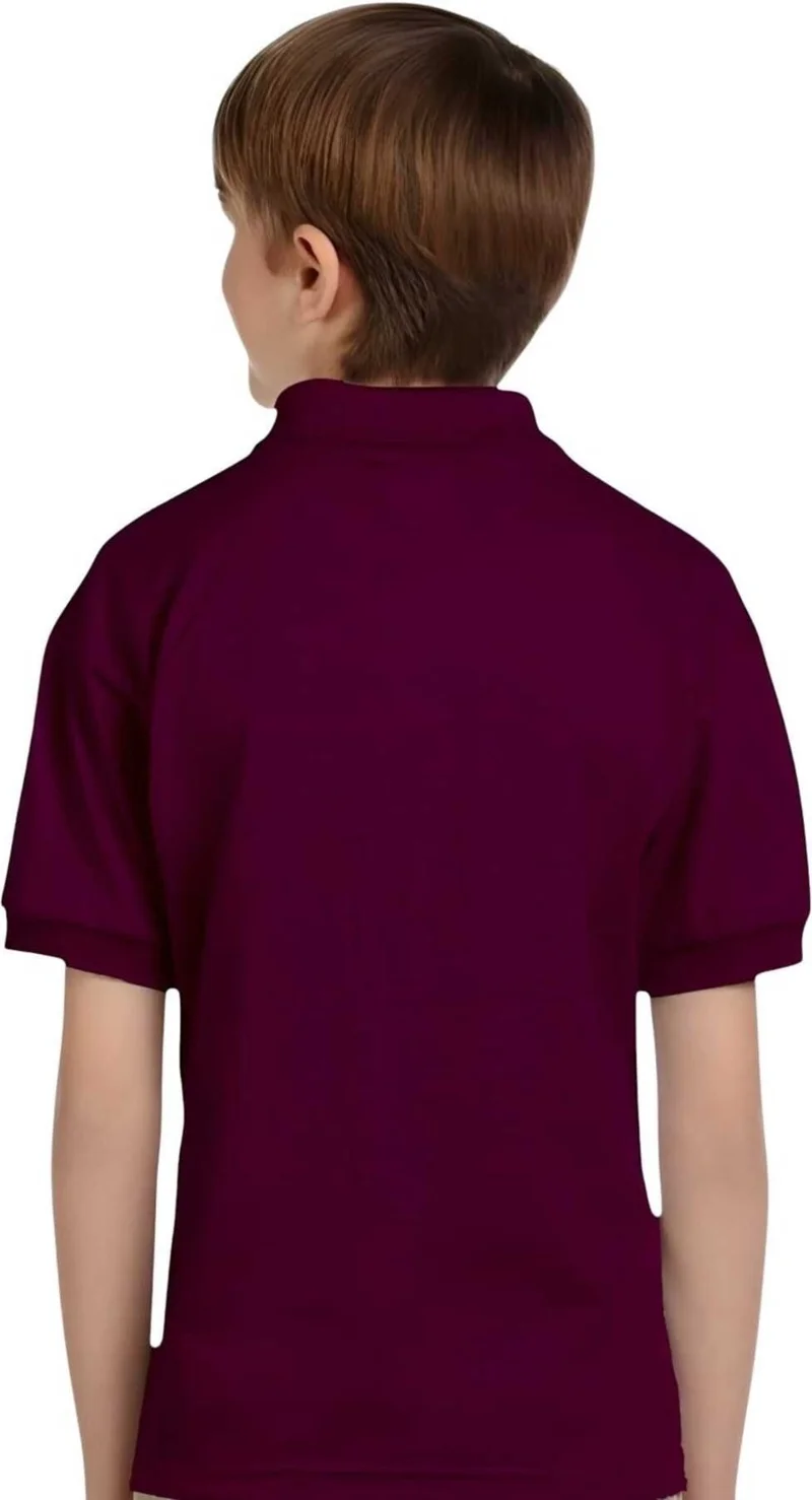 تيزجيلسين 3-Piece Boys Cotton Polo Collar T-Shirt Daily and School Uniform School T-Shirt