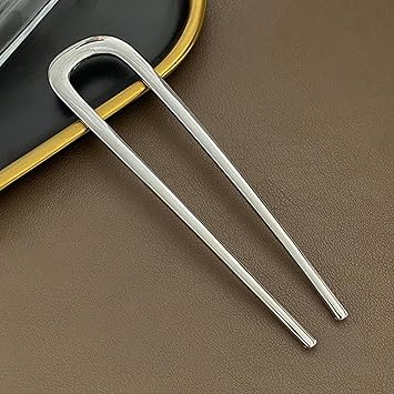 2 Pcs U Shape Hair Pins Chignon Pin Metal Hair Sticks Vintage Hairpin Holder Hair Clip Pin French for Women Girls - Image 5
