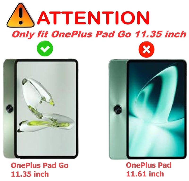 ProElite Cover for OnePlus Pad Go 11.35 inch Cover, Deer Multi Angle Flip Case Cover for OnePlus Pad Go 11.35 inch 2023, Support Auto Sleep Wake, Black - Image 2