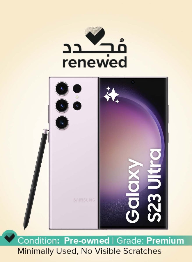 Samsung Renewed - Galaxy S23 Ultra 5G Single SIM +eSIM Lavender 12GB RAM 256GB - International Version - Image 1