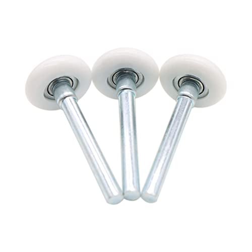 Xadnitu Garage Door Roller, White 1.8" Quiet Nylon Garage Door Wheels 4" Stem for Garage Track Replacement with Premium Sealed 11 Ball Bearing, 10 Packs - Image 4