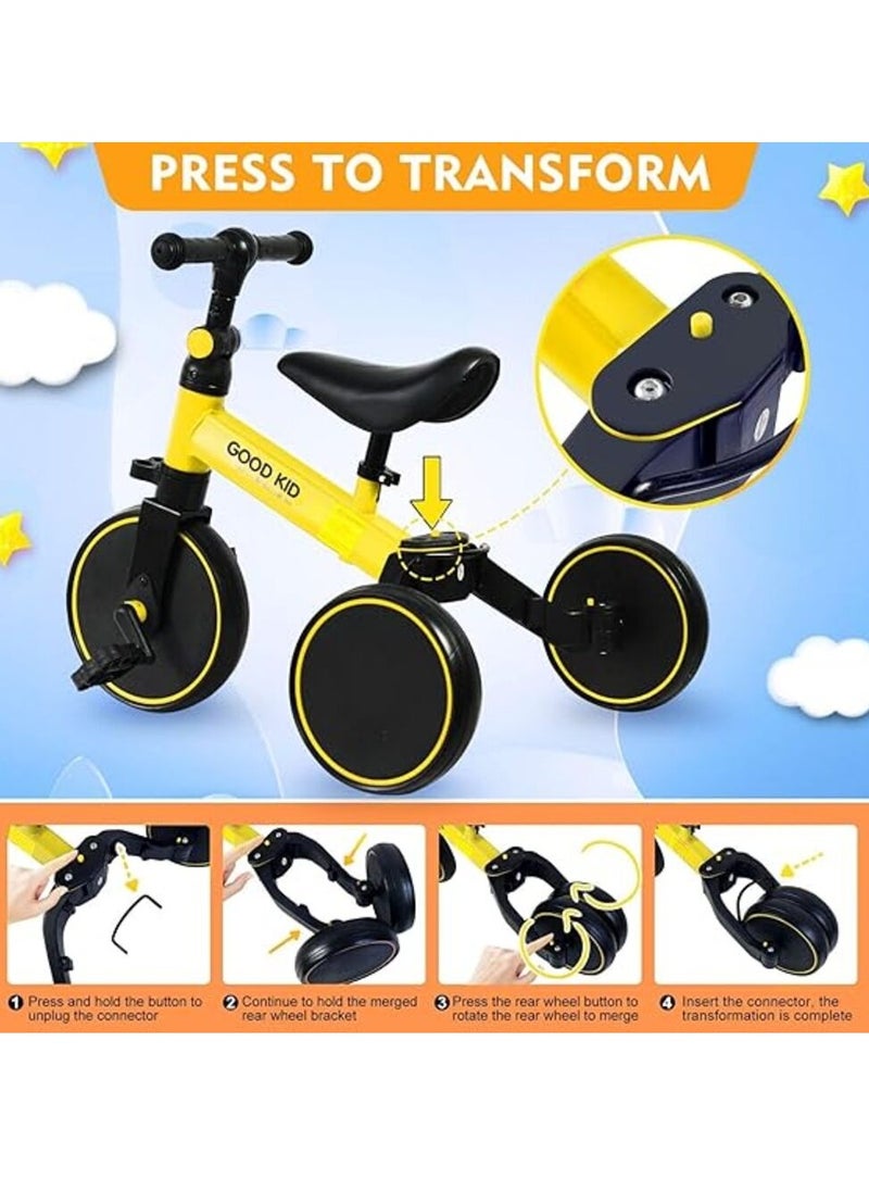 3 In 1 Kids Tricycles For 1.5-5 Years Old Kids Trike 3 Wheel Bike Boys Girls 3 Wheels Toddler Tricycles  - Image 3