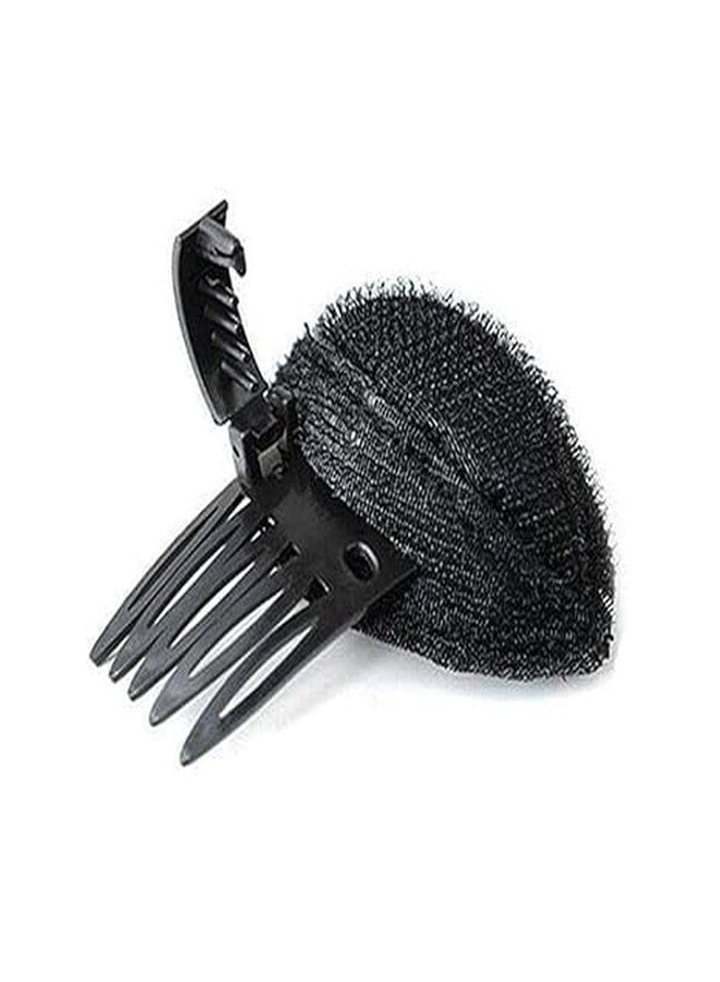 Bwexxt Black Puff Hair Head Cushion Volume Clips Fluffy Pad Sponge Clip Bun Comb Volume Base Set for Women DIY Hairstyling Tools, and Barrettes Accessories - Image 1