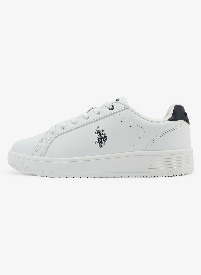 U.S. Polo Assn. Men's White Low-Top Canvas Sneakers - Bold Iconic Branding for a Clean Look Shoes - Image 2