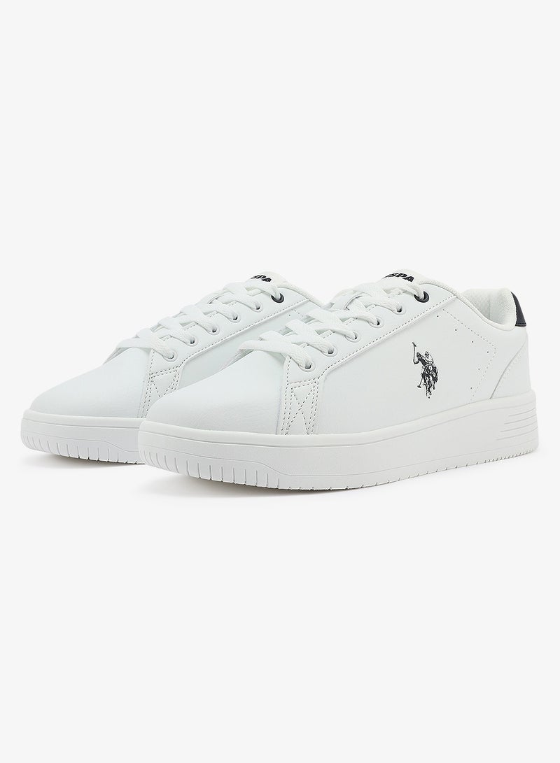 U.S. Polo Assn. Men's White Low-Top Canvas Sneakers - Bold Iconic Branding for a Clean Look Shoes - Image 4